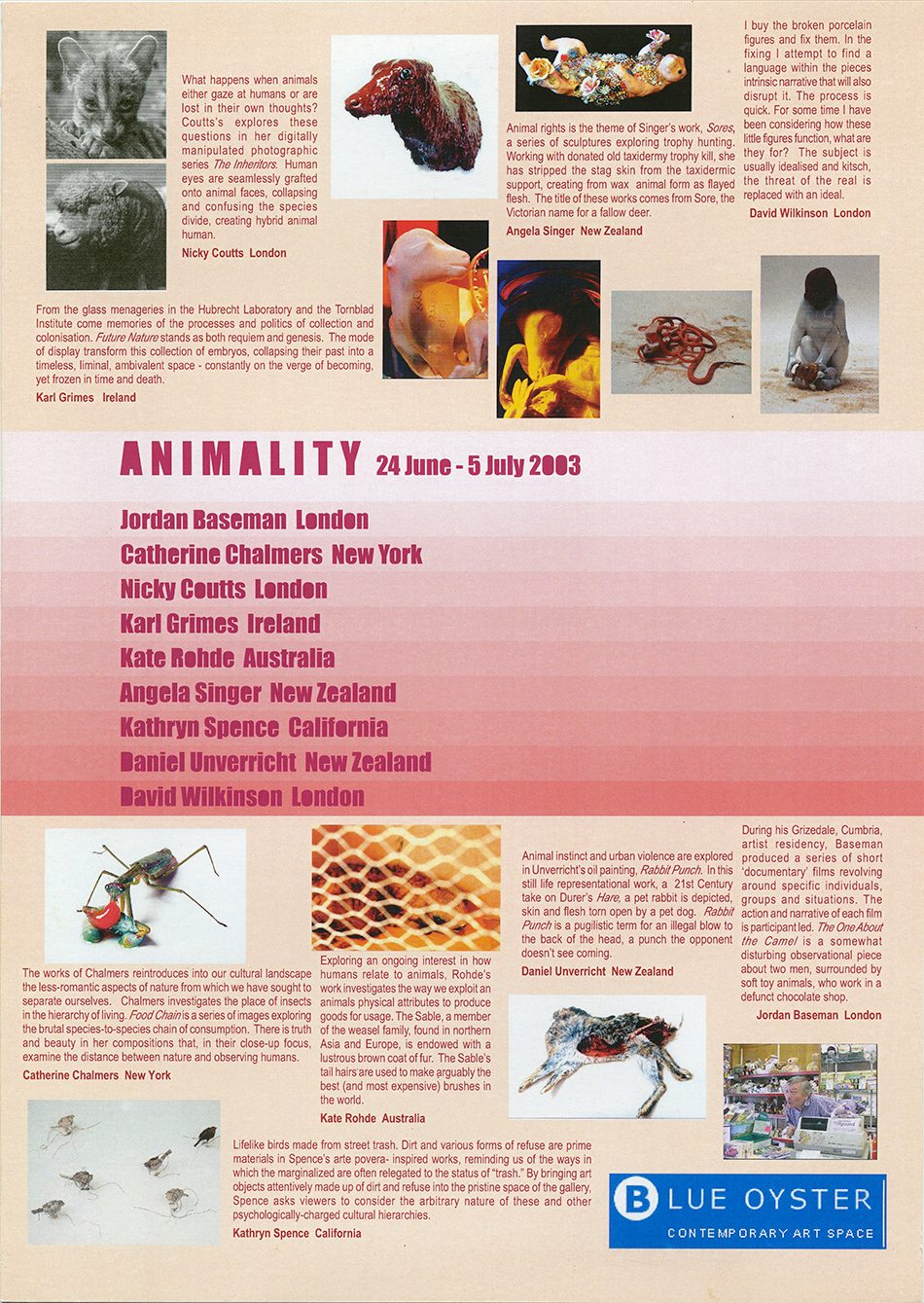 Animality Catalogue
